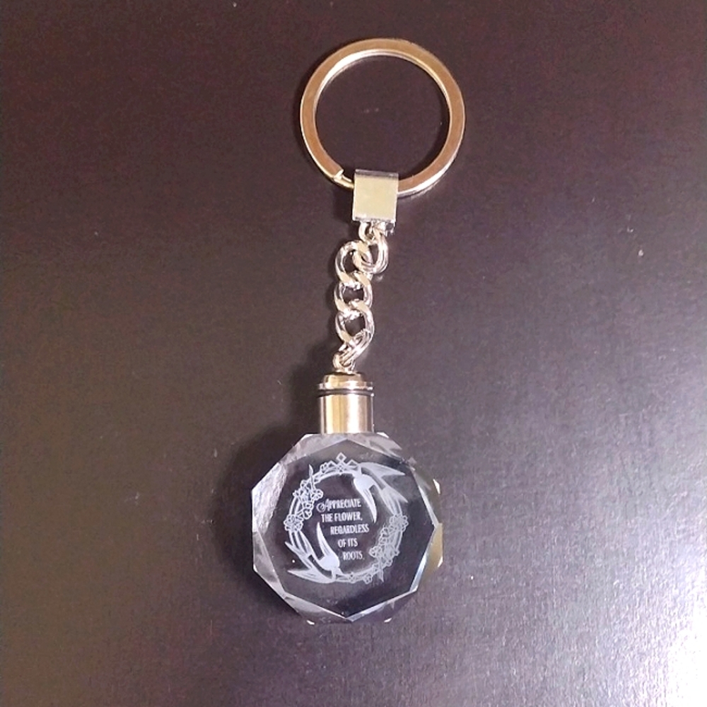 LitJoy Keyring Appreciate The Flower Regardless of it's Roots